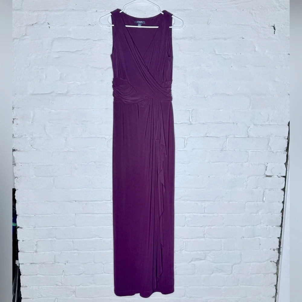 chaps purple dress Chaps Dress Womens Plus Size 18 W Ralph Lauren Purple Velvet Velour  Whimsigoth